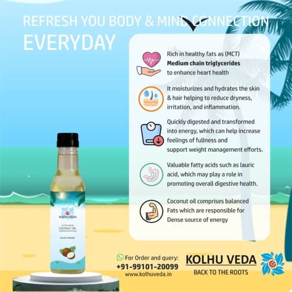 Kolhuveda Wood Pressed Coconut Oil - Image 3