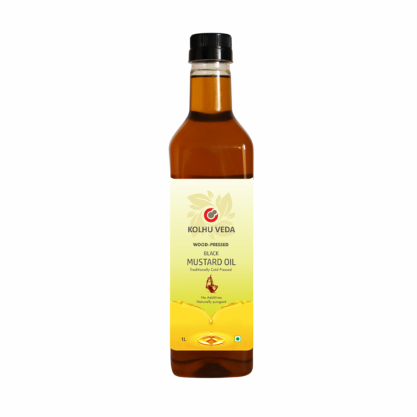 Kolhuveda Wood-Pressed Black Mustard Oil